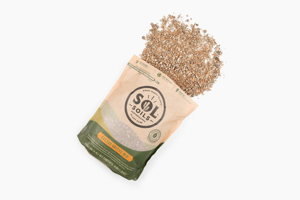 Sol Soils Cactus Gritty Mix 2 Qt – Fast-Draining Cactus & Succulent Soil