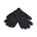 Black microfiber leaf cleaning gloves for houseplants on white background
